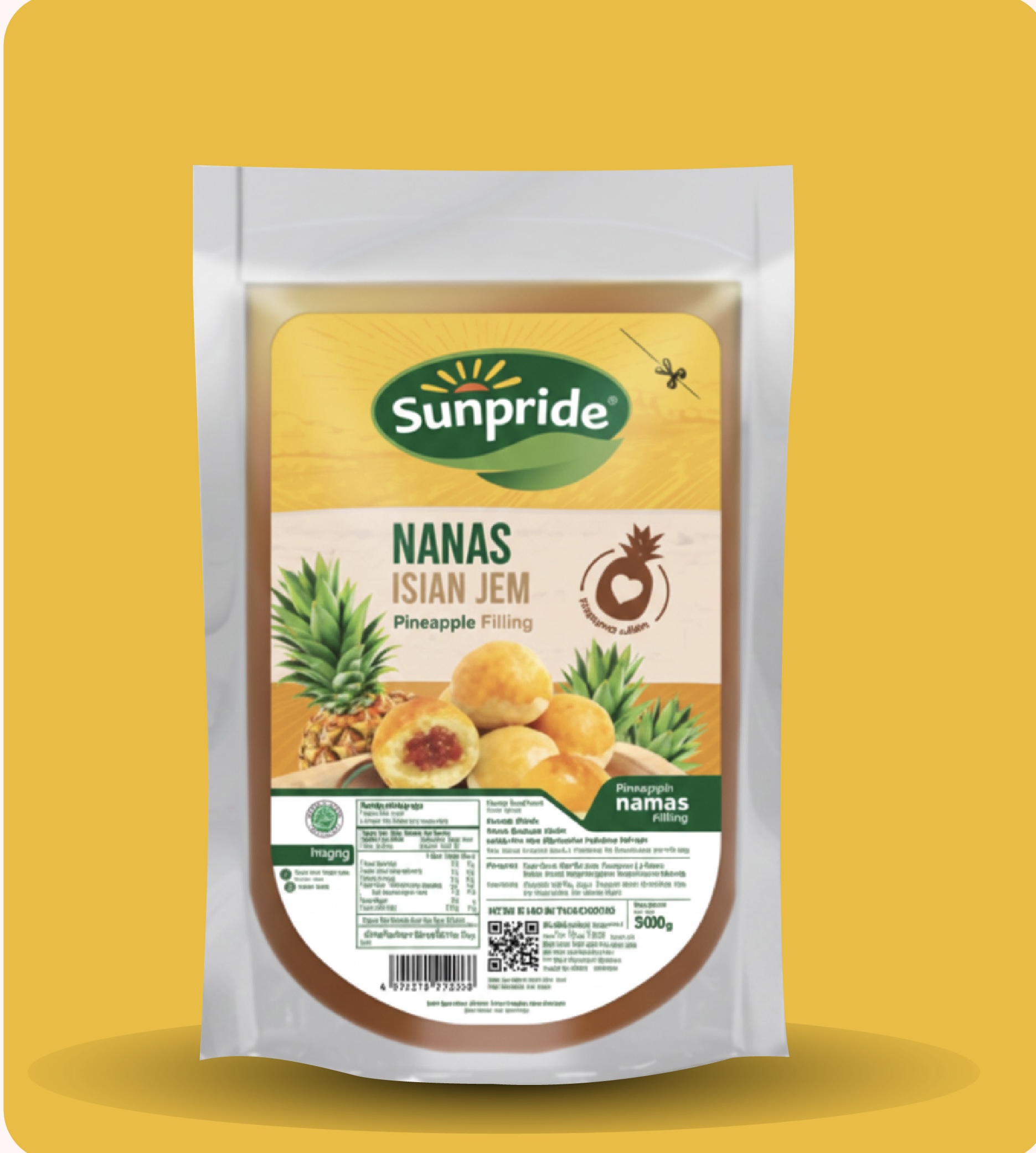 Sunpride Isian Nanas Asli Serat 500 g