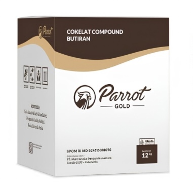 Parrot Gold Cokelat Compound Butiran 12 kg